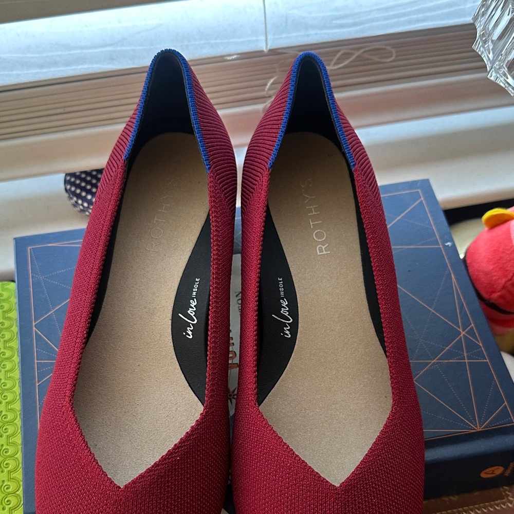 Rothy’s Burgundy Women's Flats-heels - Picture 5 of 6